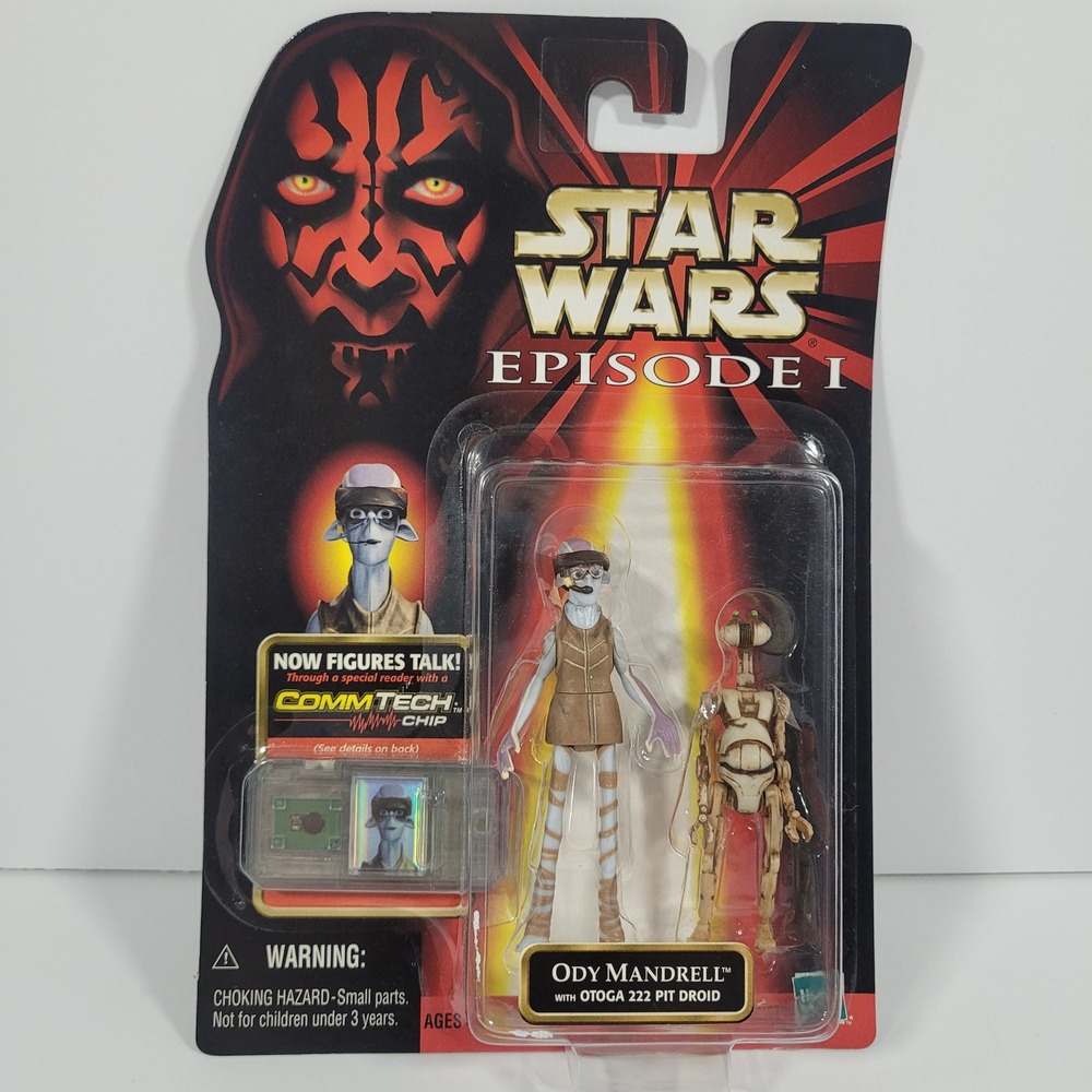 Star Wars Episode I Ody Mandrell with Otoga 222 Pit Droid Hasbro Figure 1998